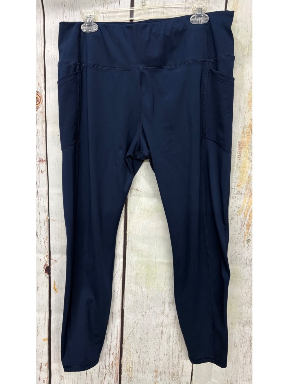 Avia Women’s High-Waisted Navy Blue Performance Leggings Size XXL (20) EUC